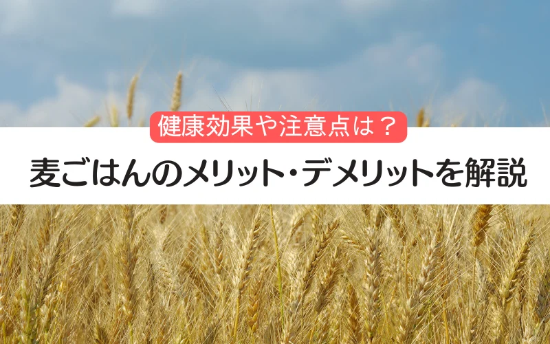 麦ごはん　メリット　デメリット