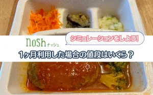 ナッシュ 1か月あたり 料金 送料込みの値段