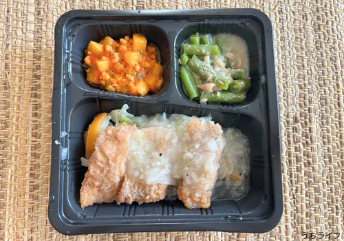 全粒粉で揚げたカレイ
