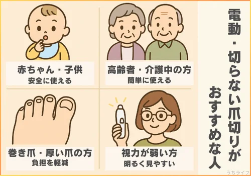 電動爪切り 切らない爪切り おすすめ