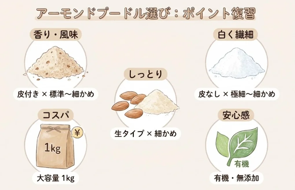 アーモンドプードル 選び方 ポイント