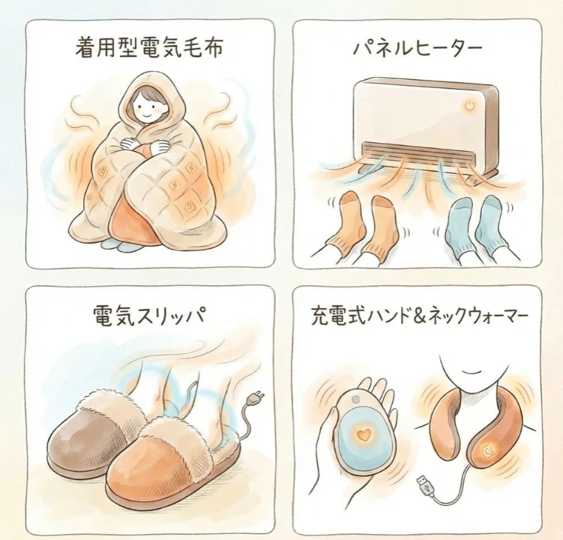 ヒーター 着る毛布 パーソナル暖房器具