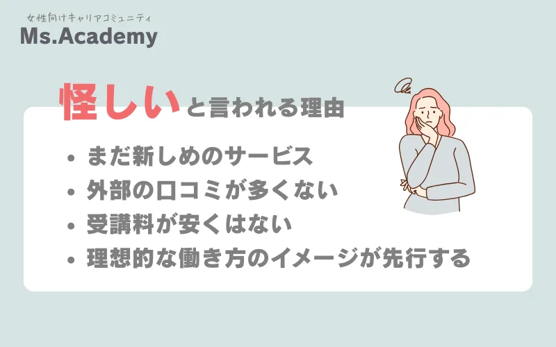 ミスアカデミー 怪しい