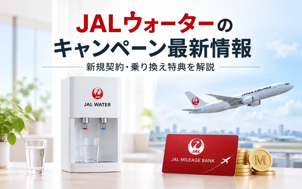 JALウォーターのキャンペーン最新情報｜新規契約・乗り換え特典を解説